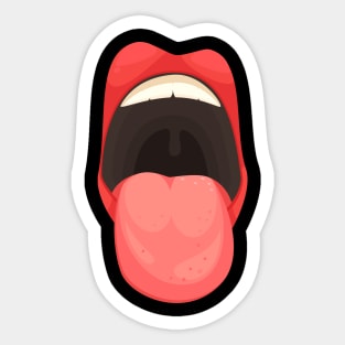 Mouth kiss Sticker